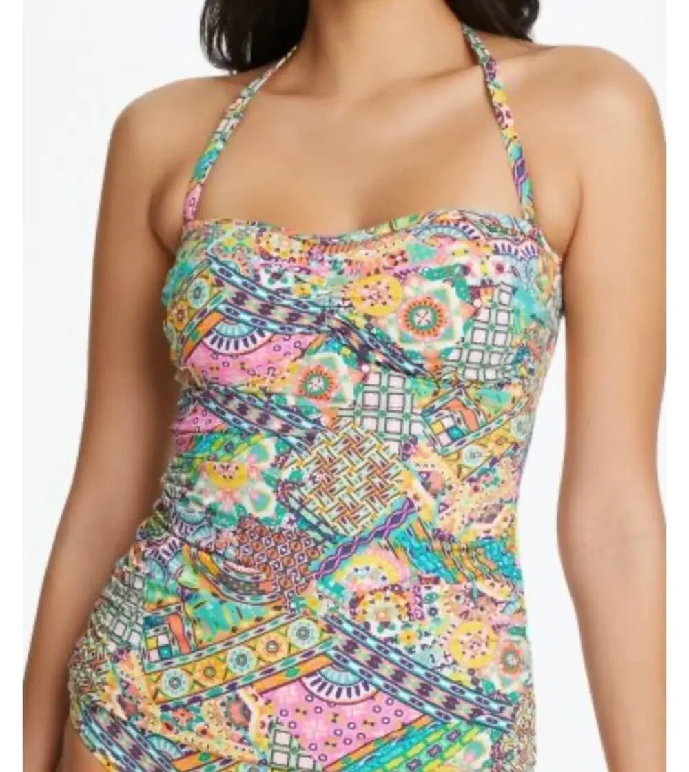 Bleu Rod Beattie Seriously Sunny Bandeau Tankini Top 8 NWT